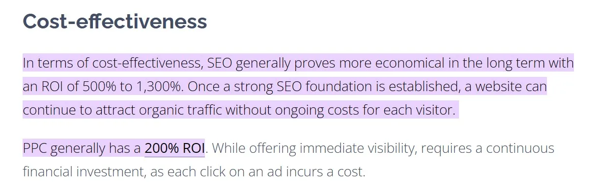SEO vs PPC